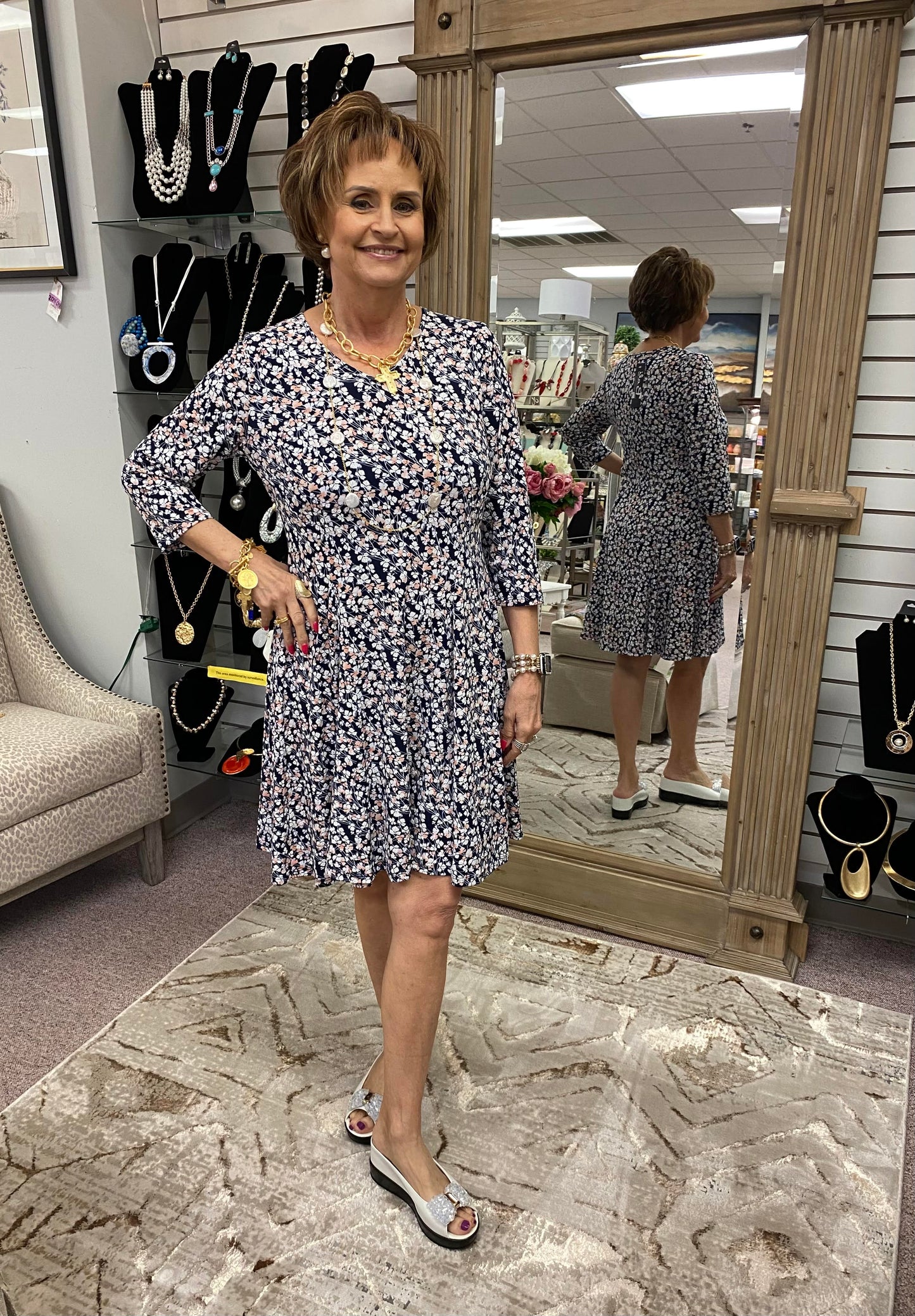 8317 Floral Print Dress BAL
