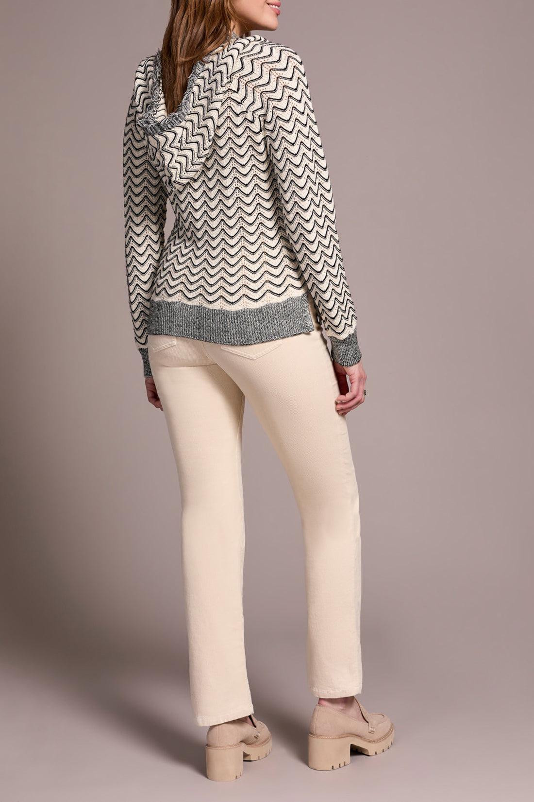 2276 Hooded Sweater Fringe HTI