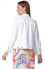 31520 White Soft Stretch Jacket HAB
