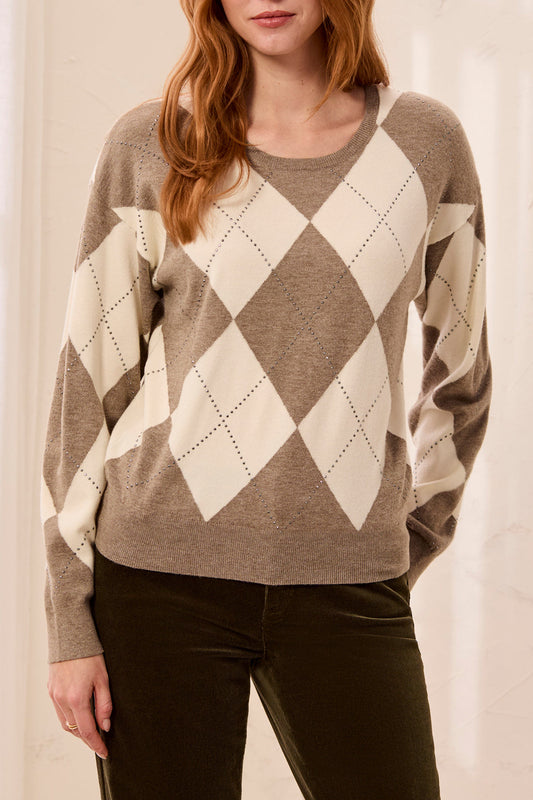 8550 Crew Neck W/Studs HTI