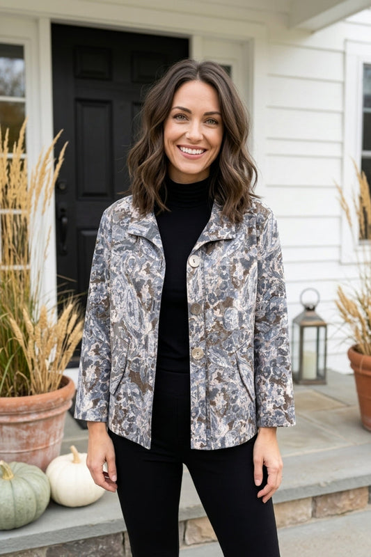 34849 Pleat Back Jacket HAB