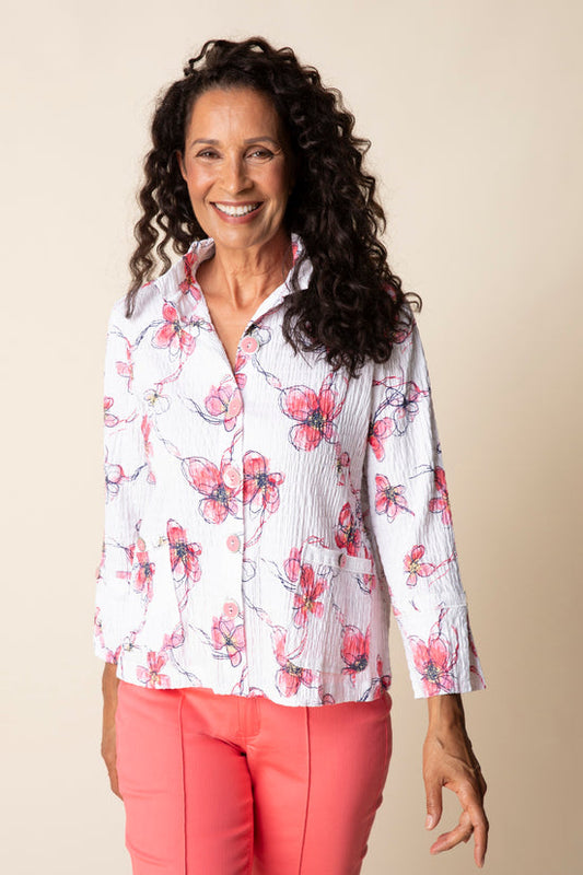 39821 Flower Swing Jacket HAB