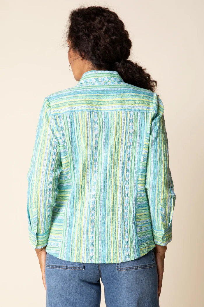 40119 Aloe Stripe Shirt HAB