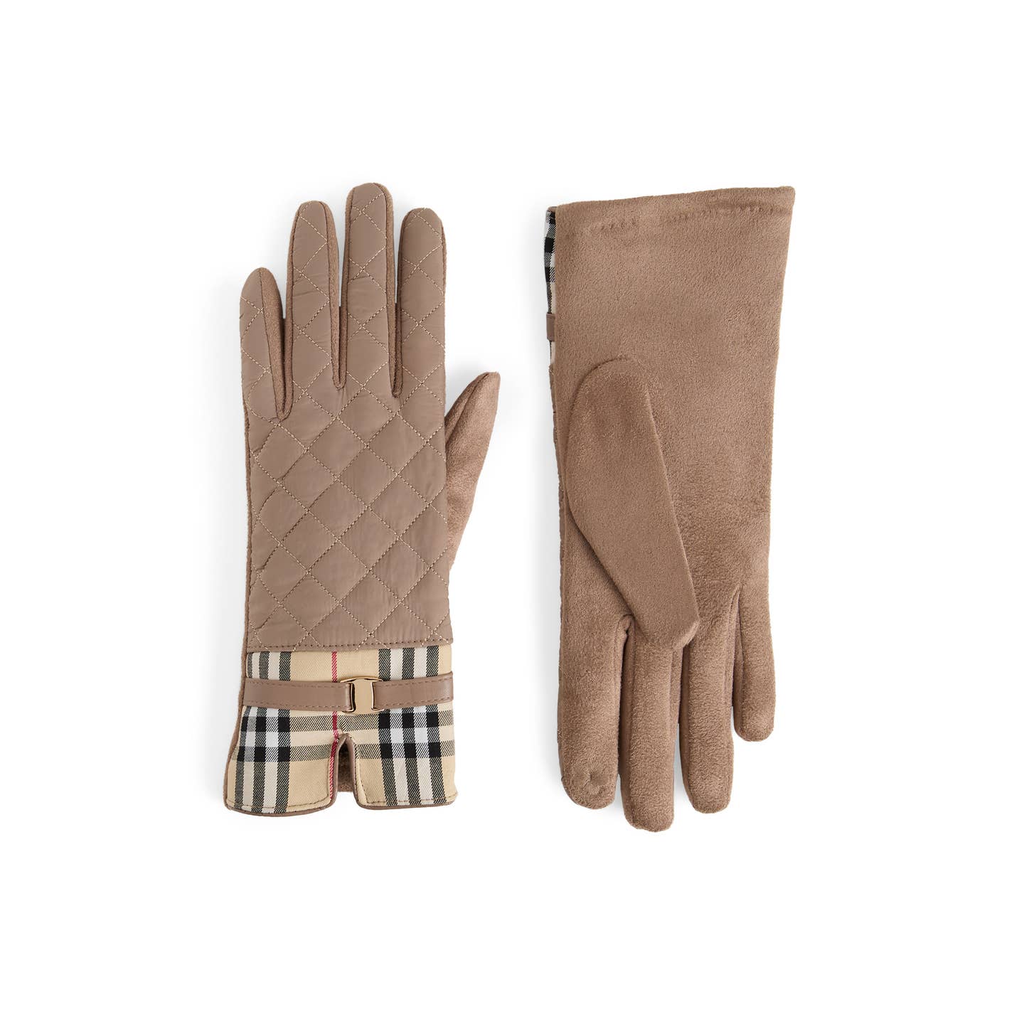 6302 Plaid Puffer Gloves COCO