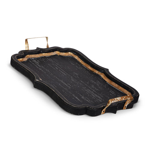 5946 23" Black Tray RAZ