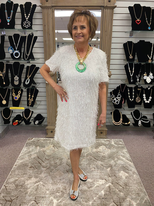 3045 Winna Feather Dress JOH