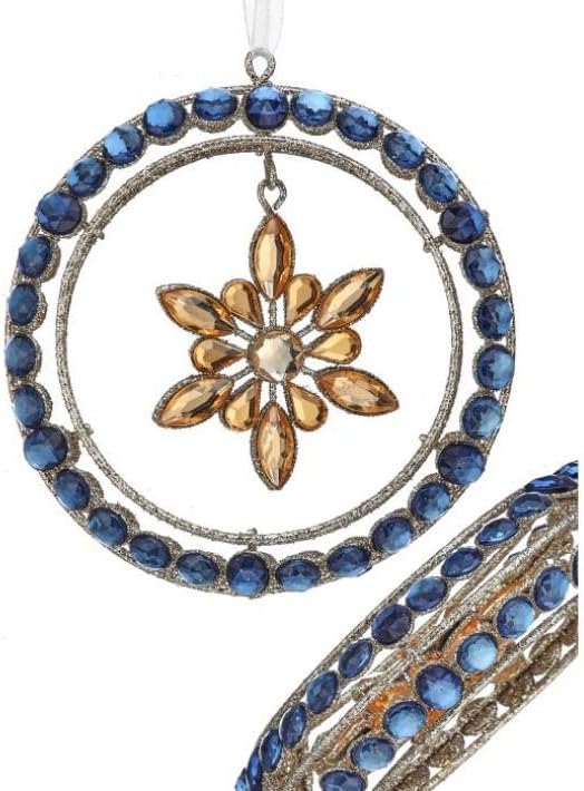 6398 Jewel Wreath W/Snowflake RIB