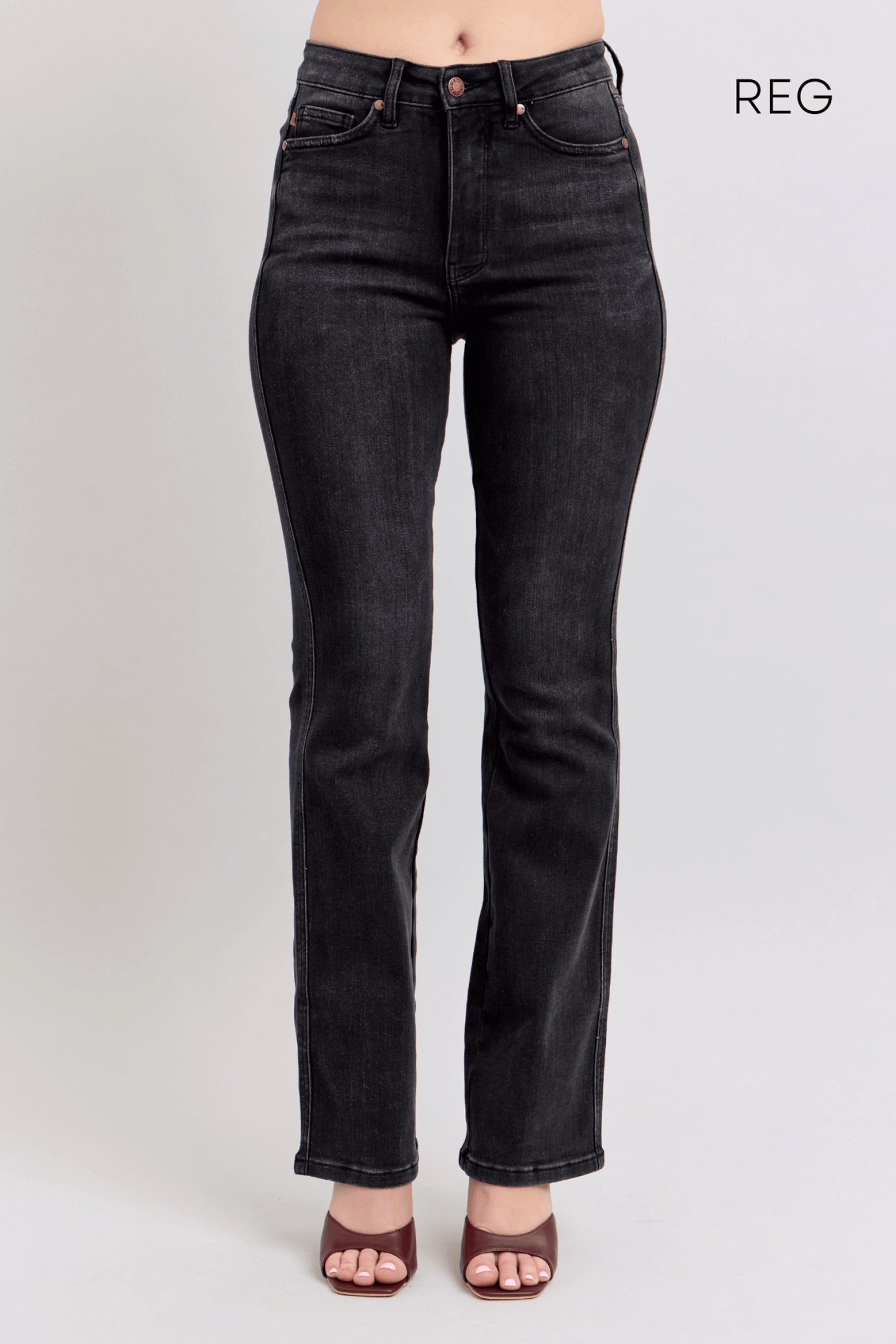 8787 BLK Tummy Control Bootcut JBC