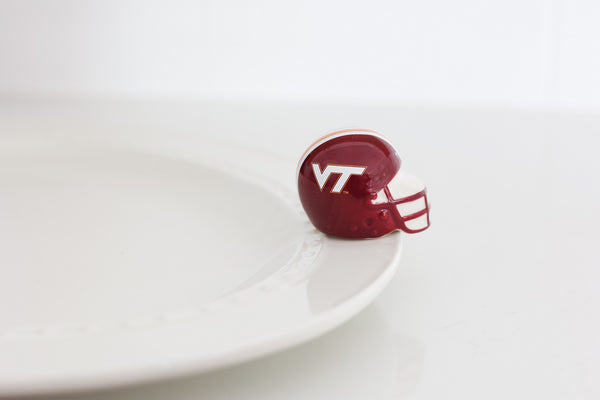Nora Fleming Mini Virginia Tech Helmet NFC