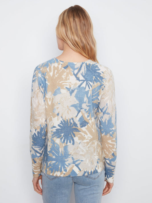 2268 Reversible Print Sweater CWB