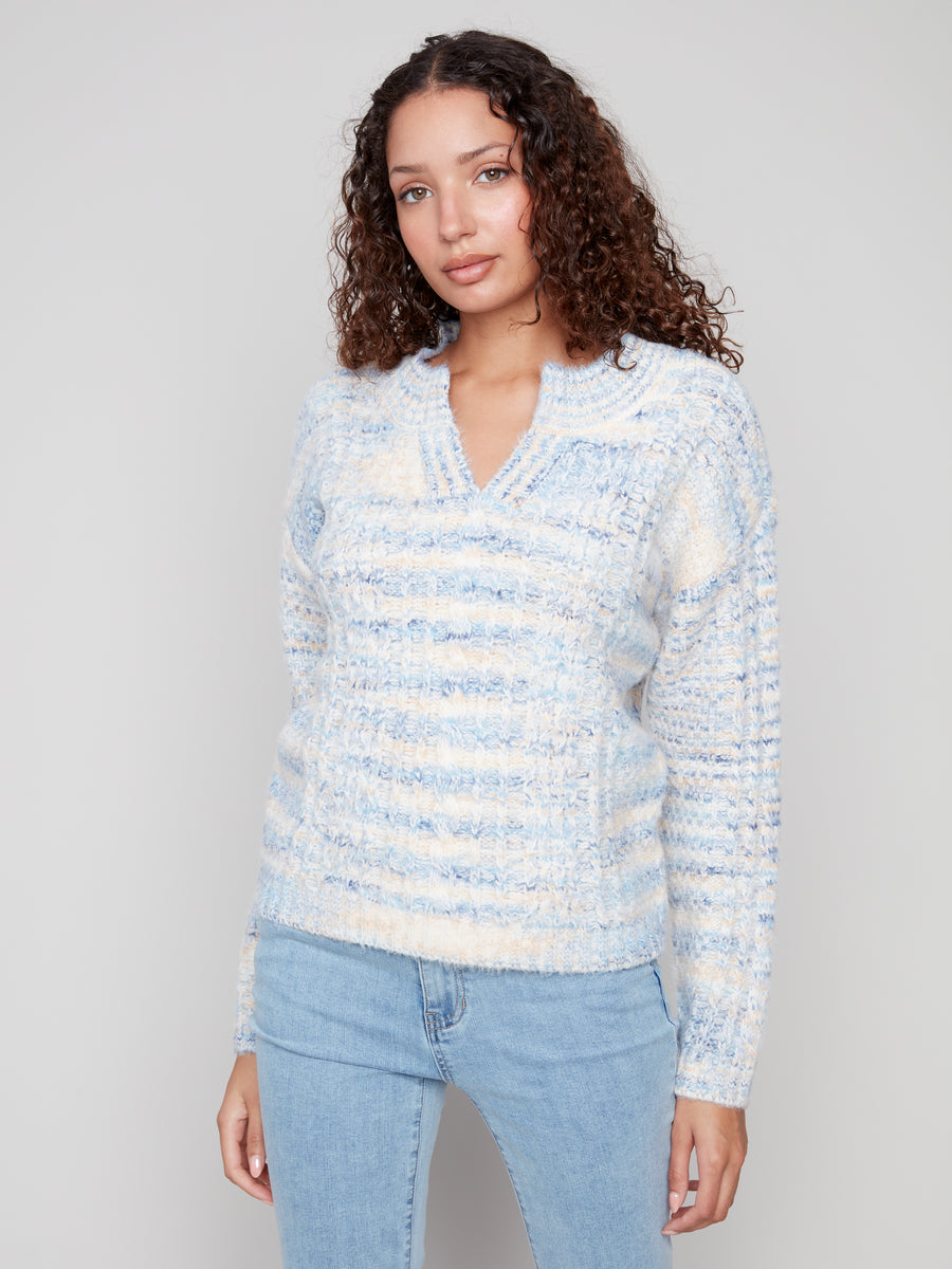 2729 Notch Flex Yarn Sweater CWB