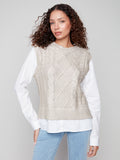 2836 Foil Knit Vest CWB