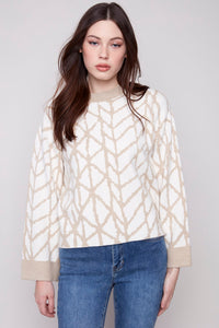 2921 Jacquard Crew Sweater CWB