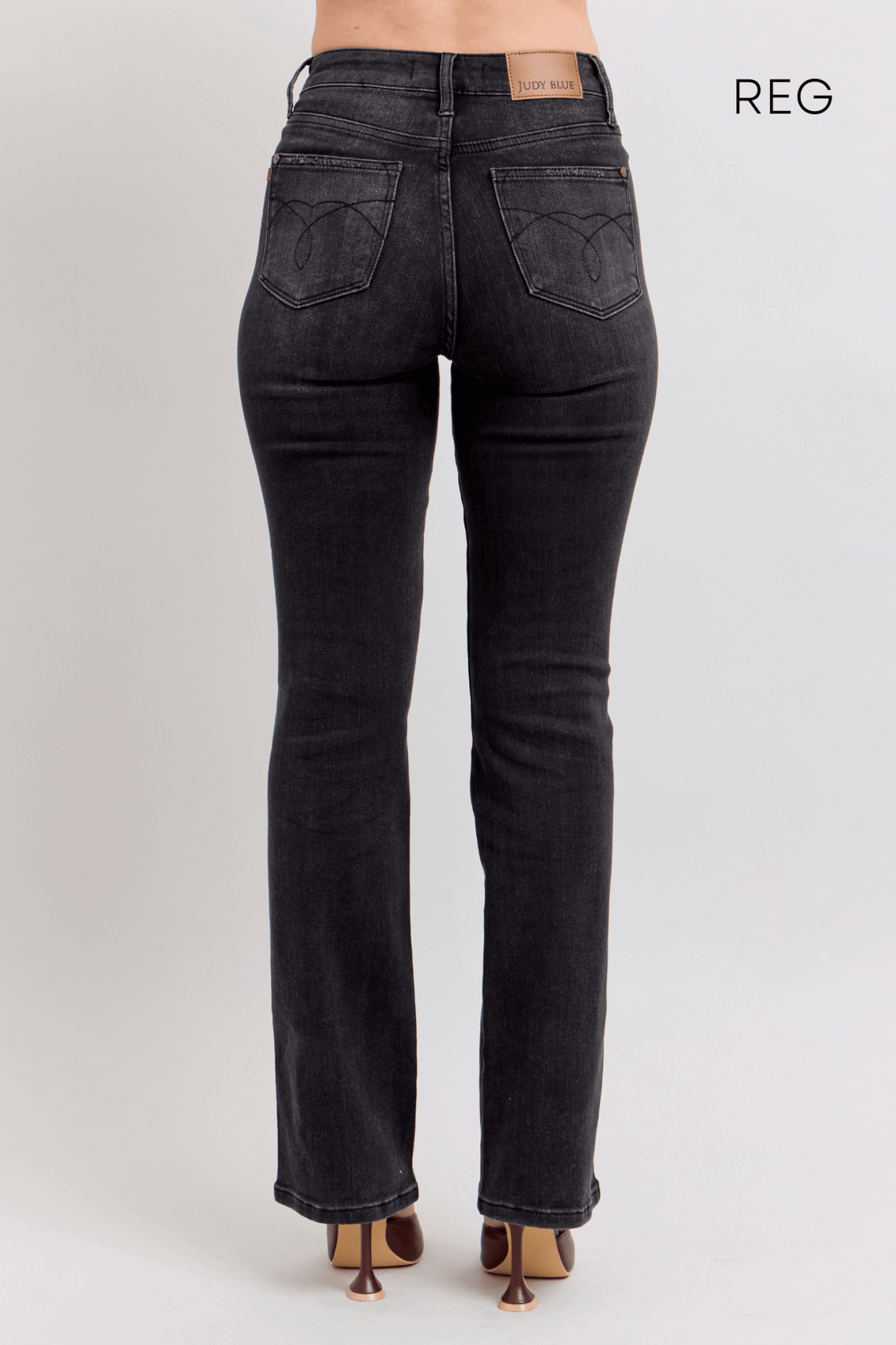 8787 BLK Tummy Control Bootcut JBC