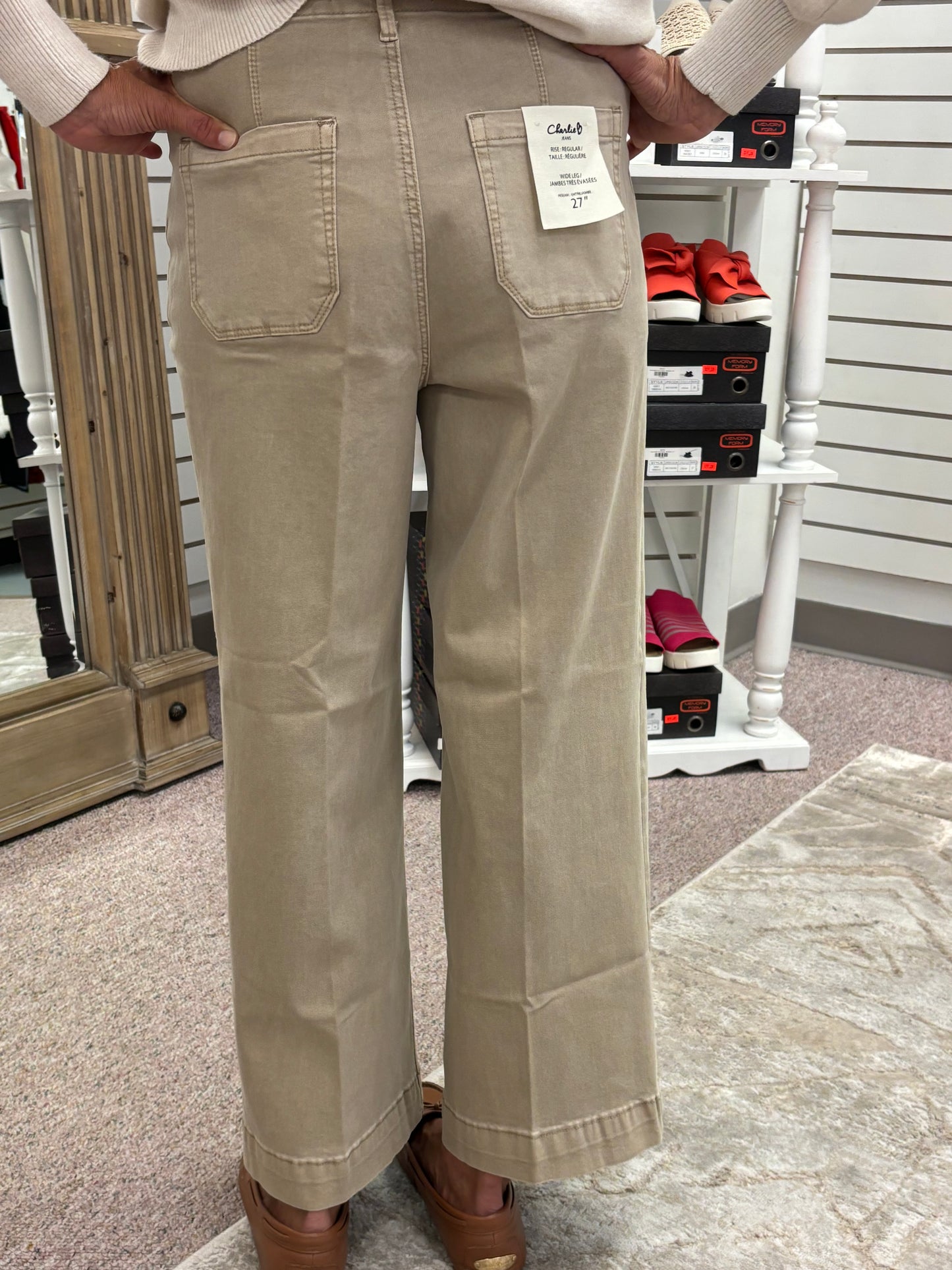 5660 Sesame Cropped Color Twill Pant CWB