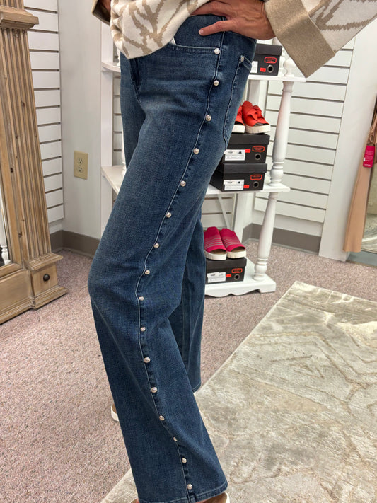 1027 HW Dome Stud Jeans JBC