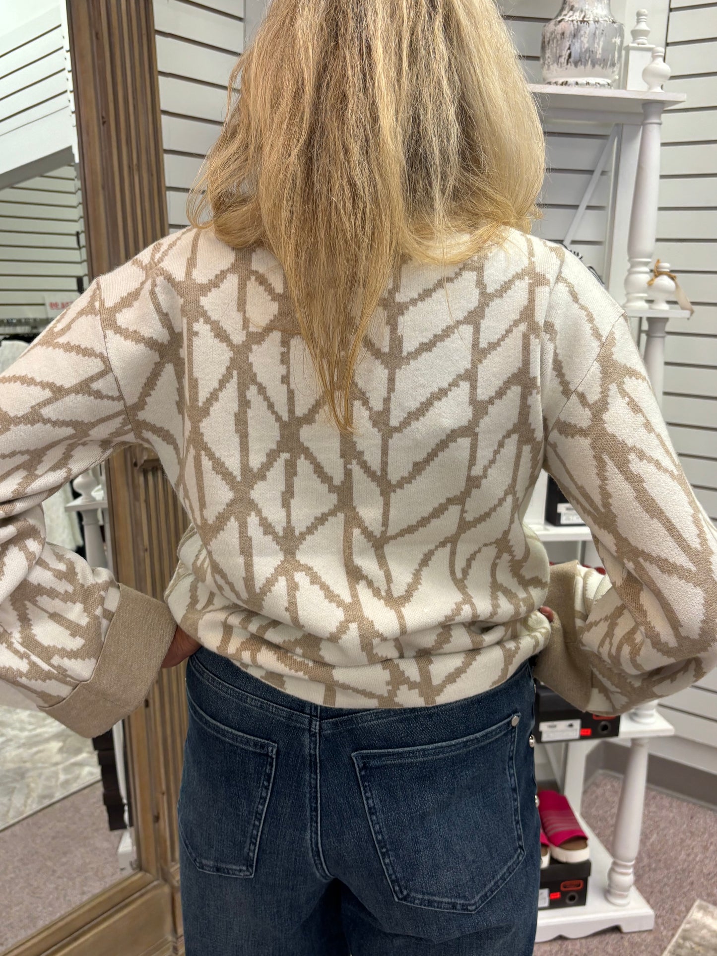2921 Jacquard Crew Sweater CWB