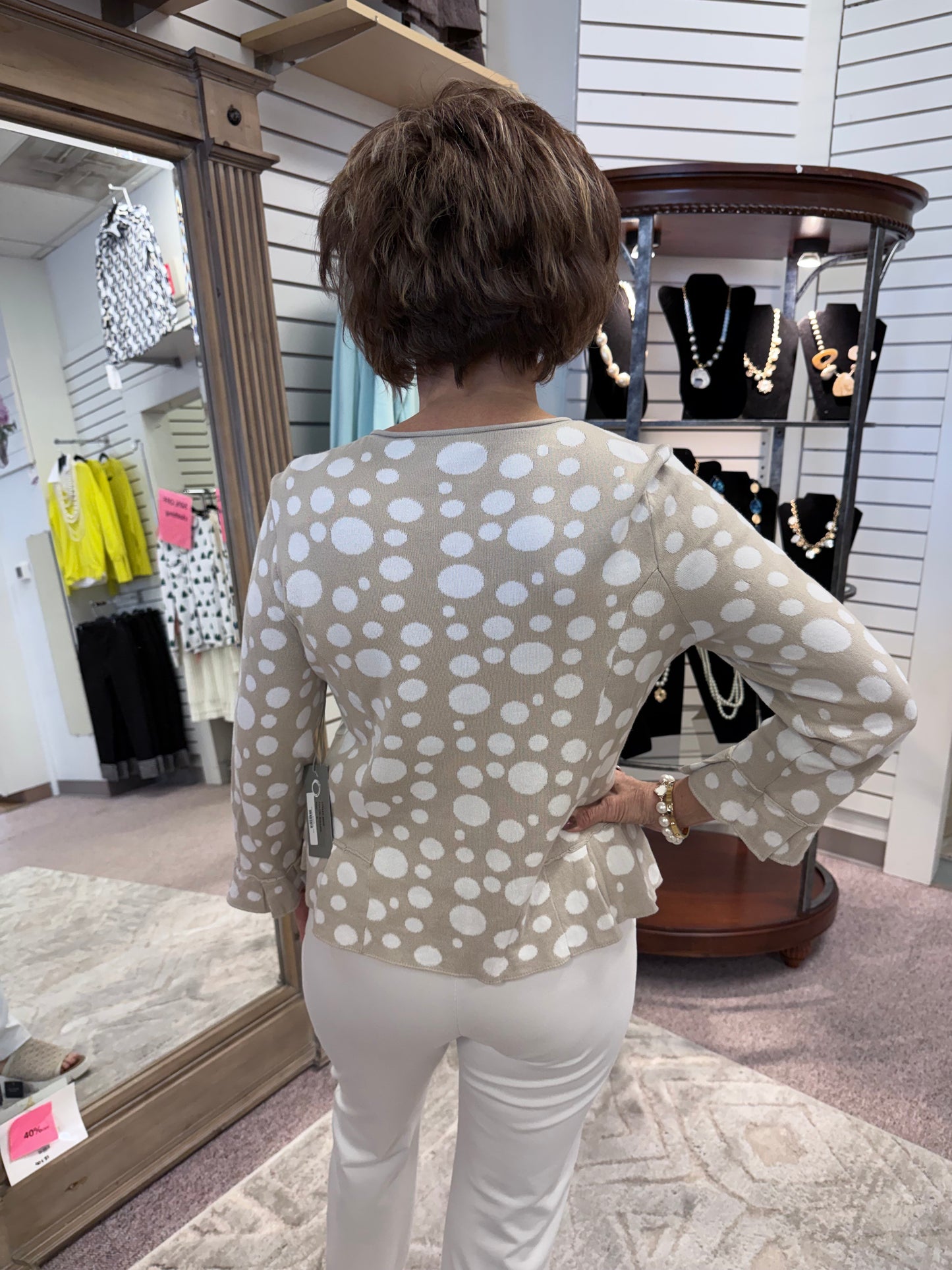 8225 Dots Cardigan HAB