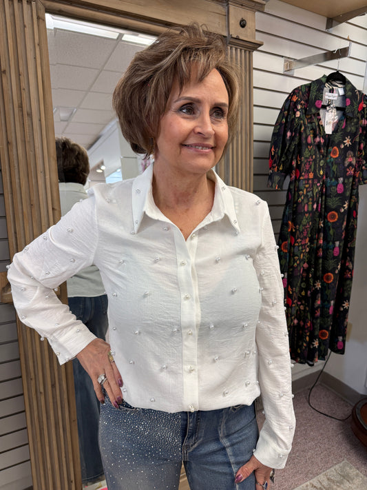 3401 Ebony Pearl Blouse AZI