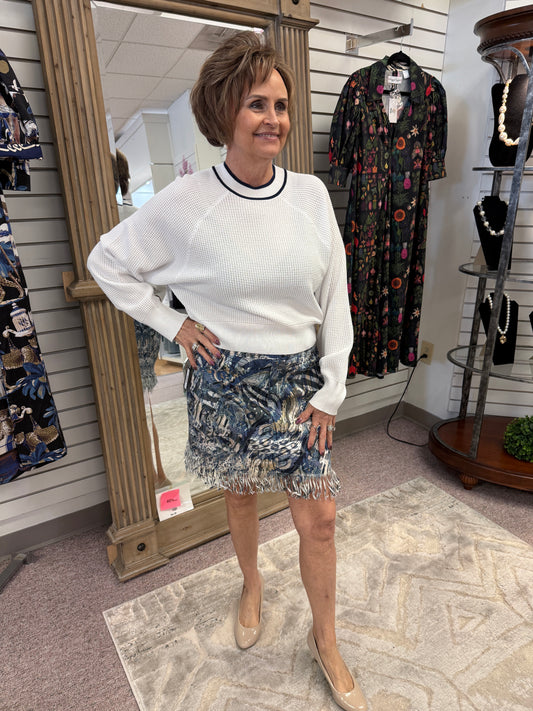 3238 Skirt W/Fray TBC