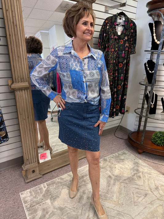 33 Skirt W/Bling TBC