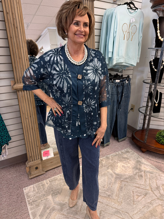 2182 Mesh Cardigan JNJ