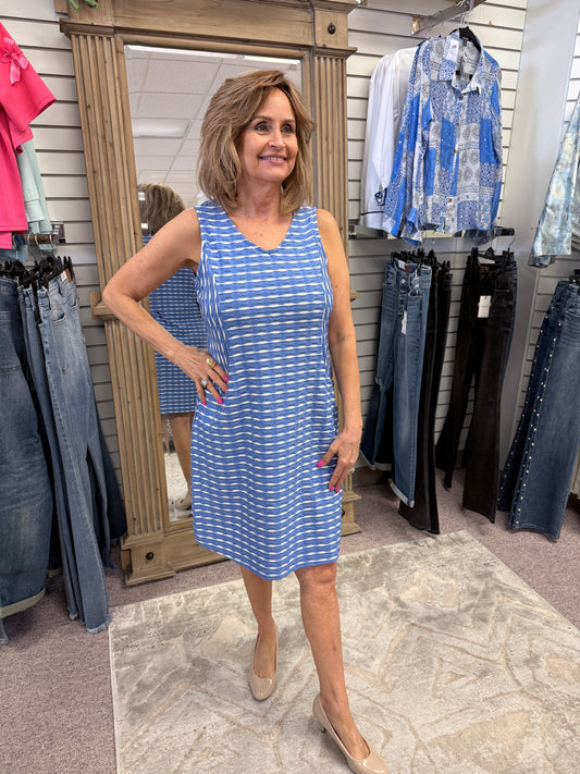 57181 Blue Newport Tank Dress HAB
