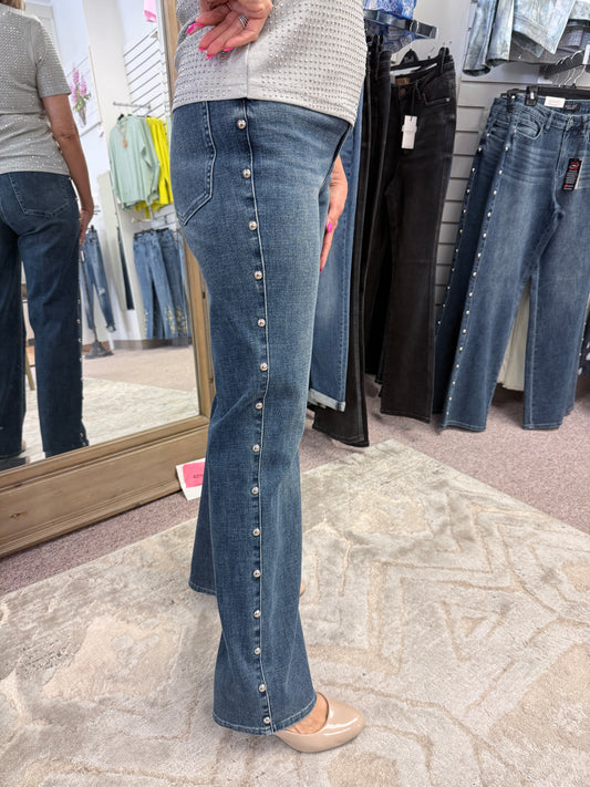 1027 HW Dome Stud Jeans JBC