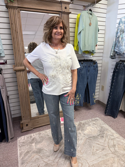 3470 Flora White Top AZI