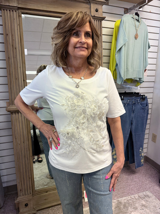 3470 Flora White Top AZI