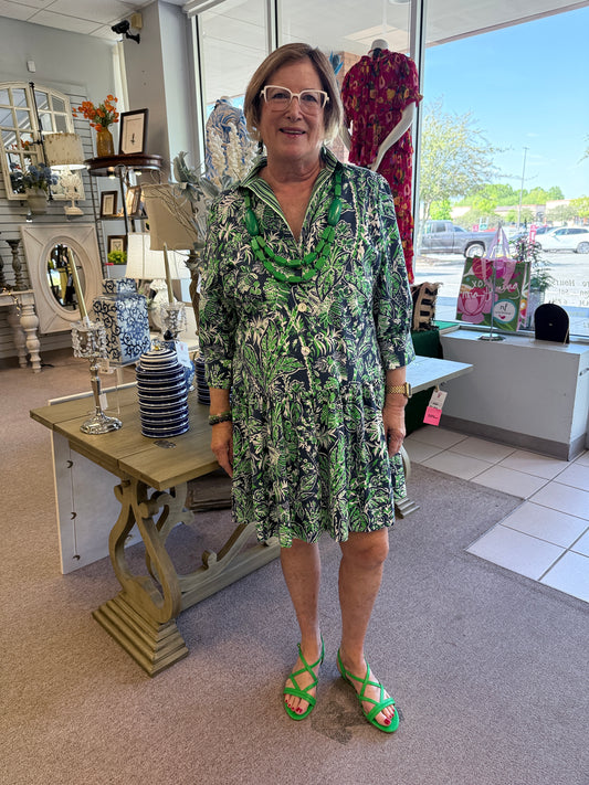 So Sweet Dress Vintage Vines Navy GSL