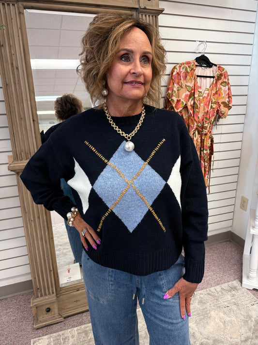 2048 Argyle Jacquard Sweater CWB