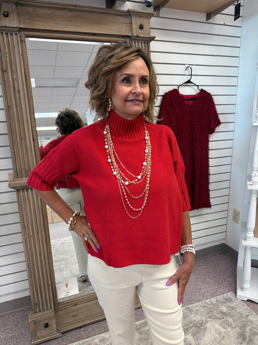 4181 Red Swing Sweater RAIN