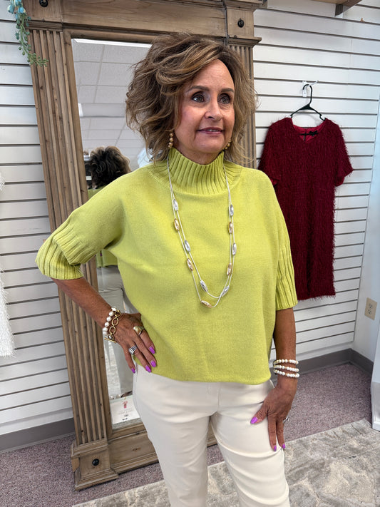 4181 Lime Swing Sweater RAIN