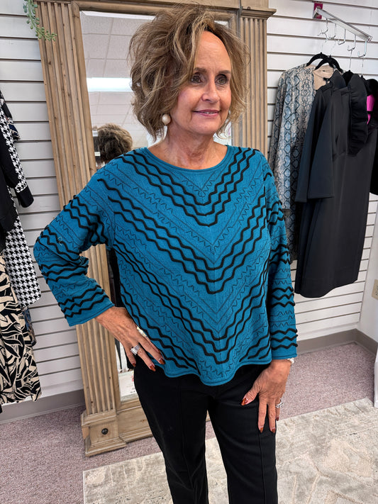 901711 Wave Sweater Pullover OLV