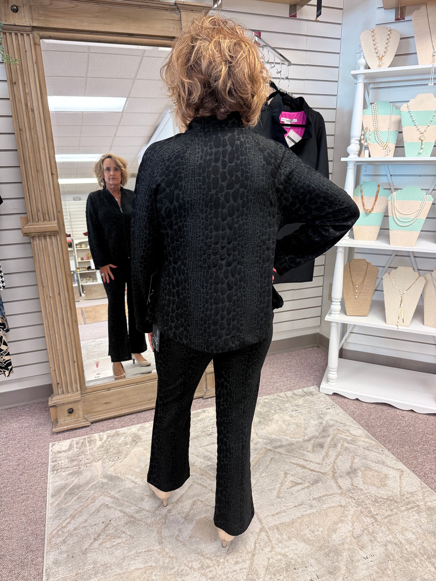 461402 Animal Print Jacket OLV