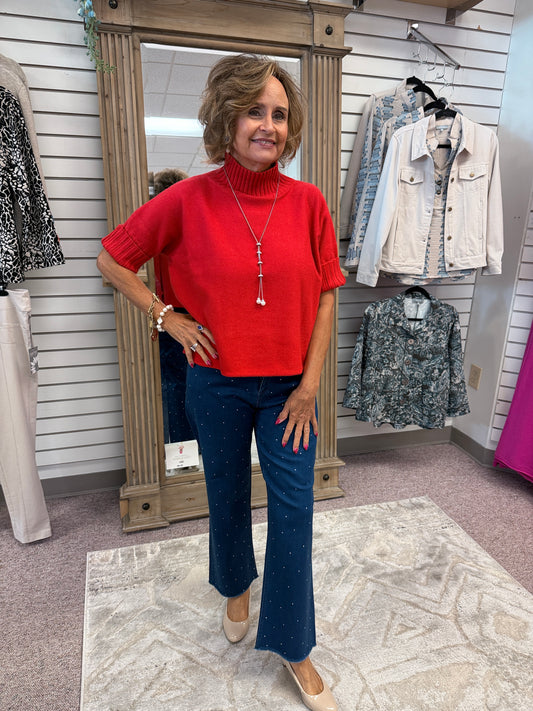 1742 Denim Rhinestone Pant LBC