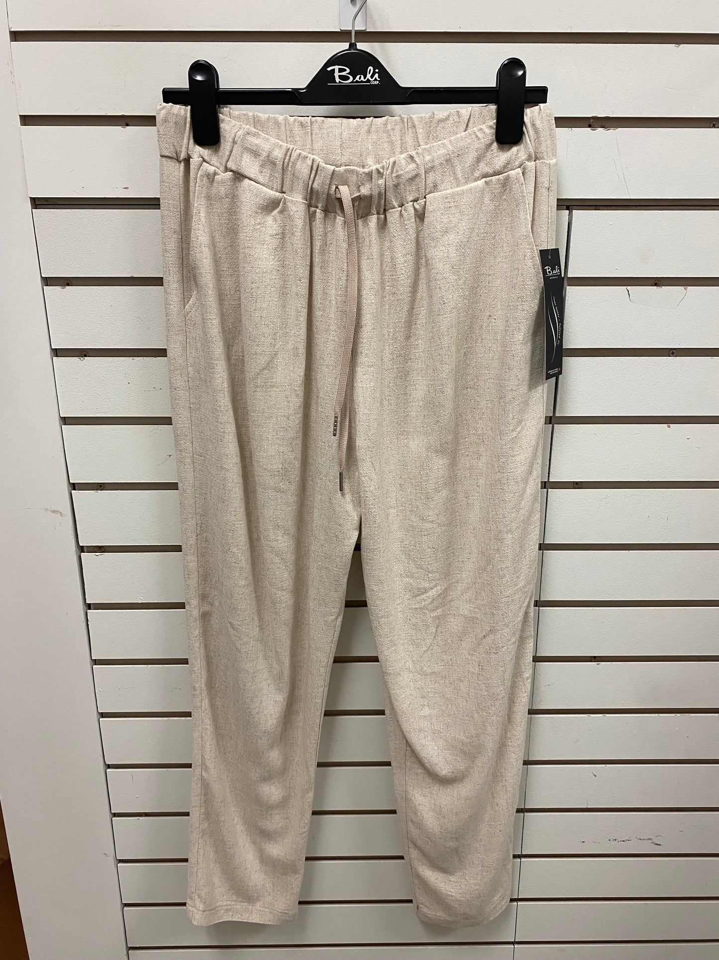 8604 Linen Pant Cream BAL