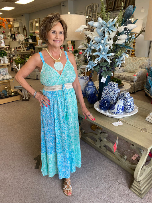 2203 Printed Maxi With Tier CWB