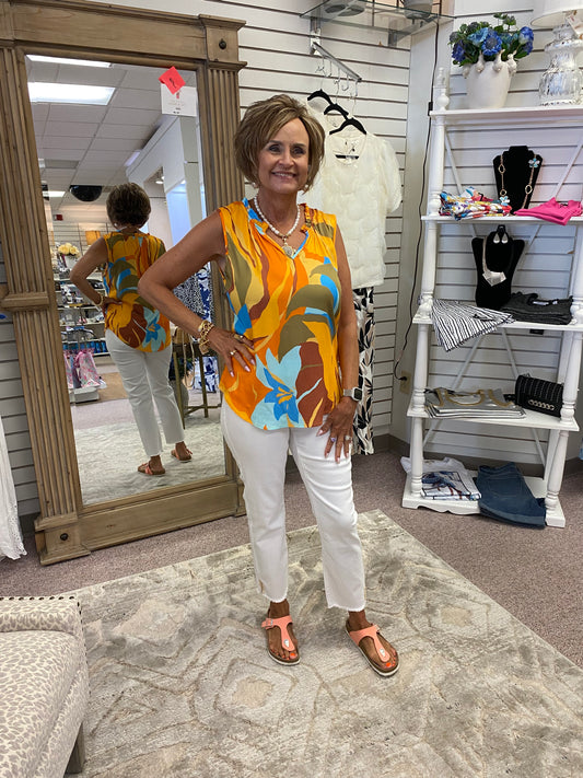 1434 Blouse W/Frill HTI