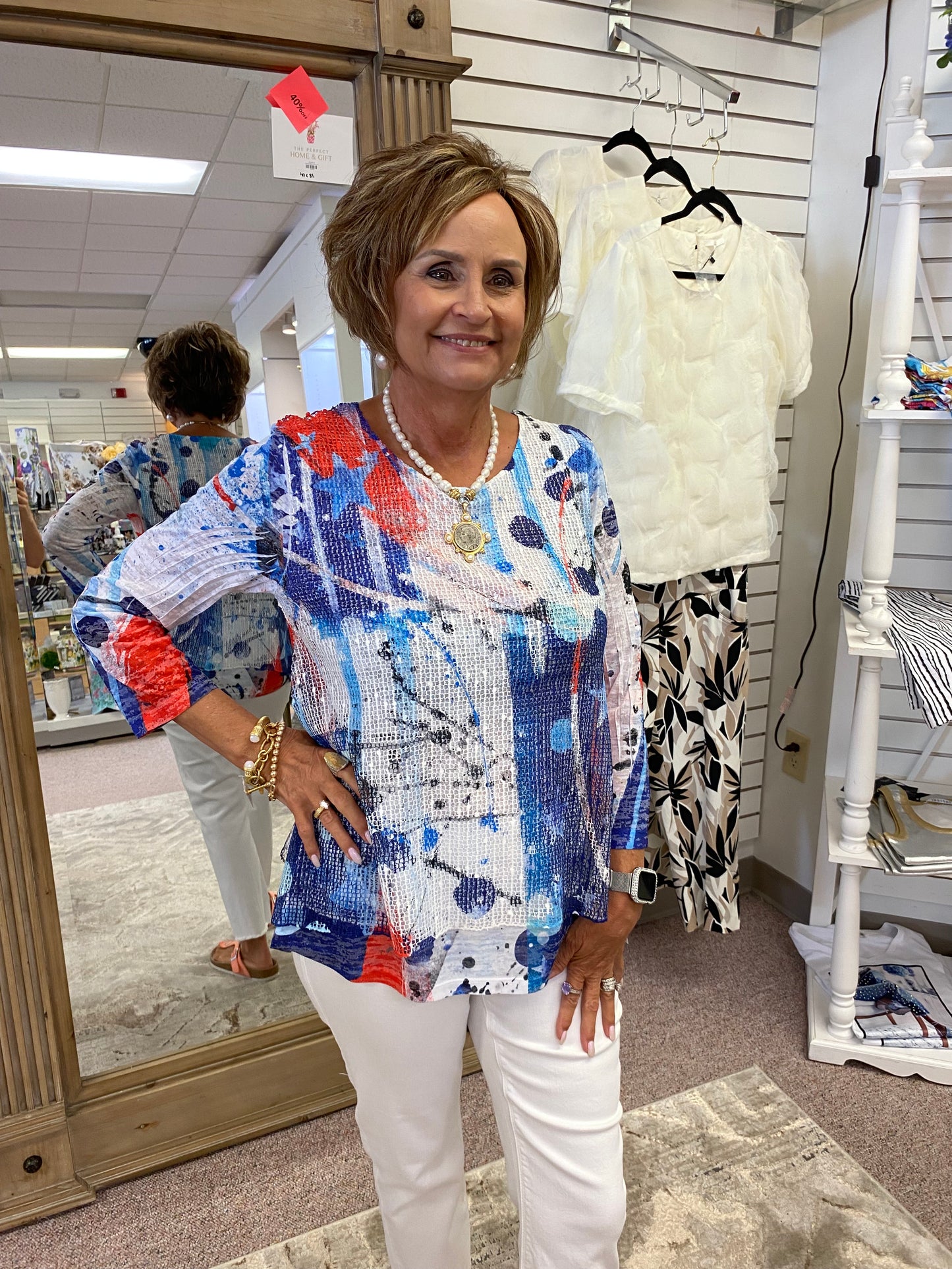 2067 Americana Contrast Tunic JNJ