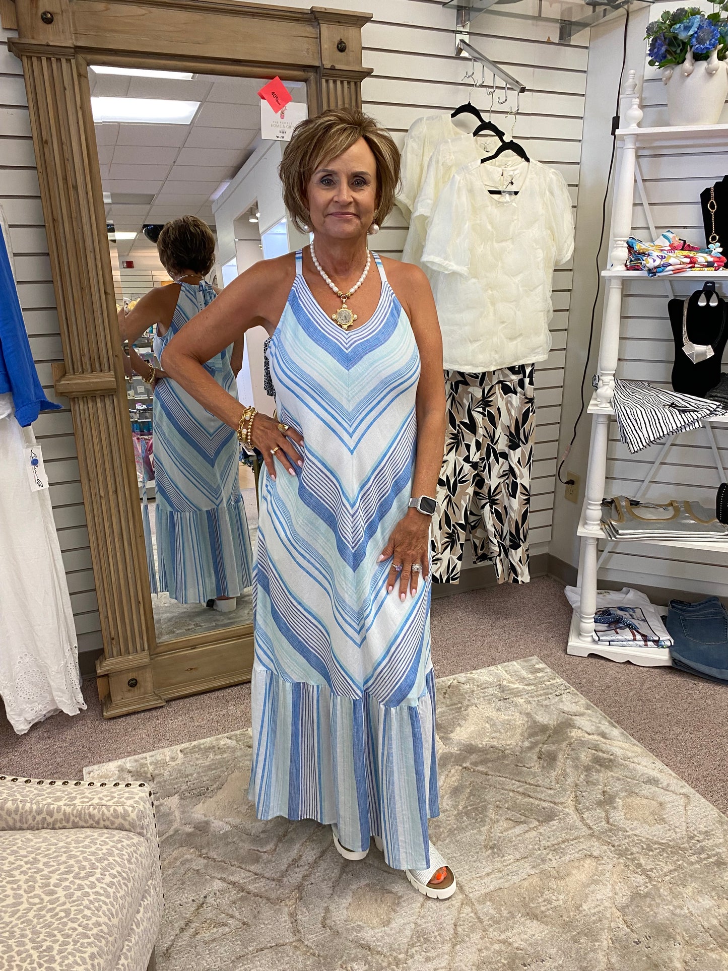 3443 Lined Maxi Dress HTI