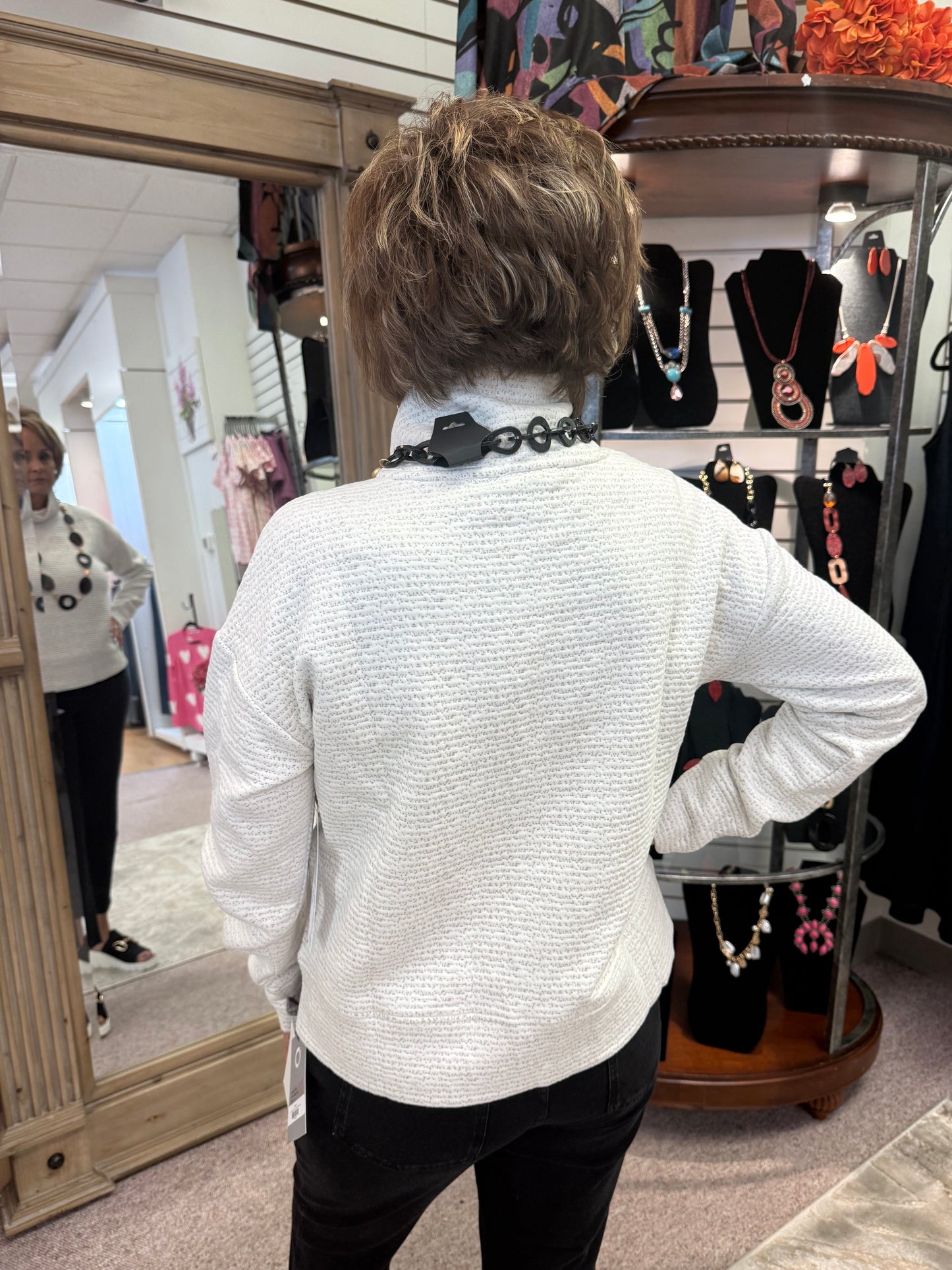 8240 Funnel Neck Top HTI