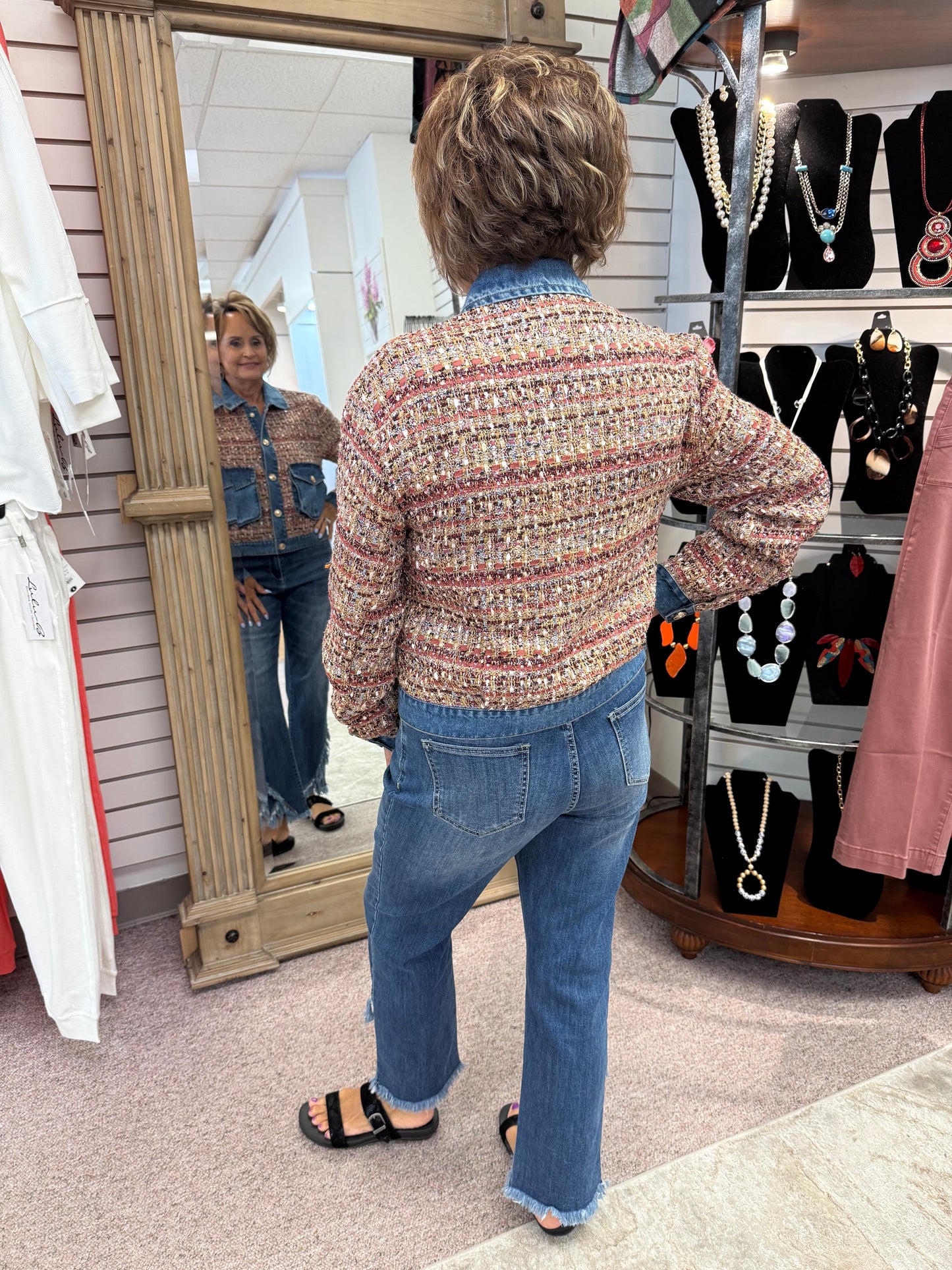 5024 Plaid Jacket Denim Inserts HTI
