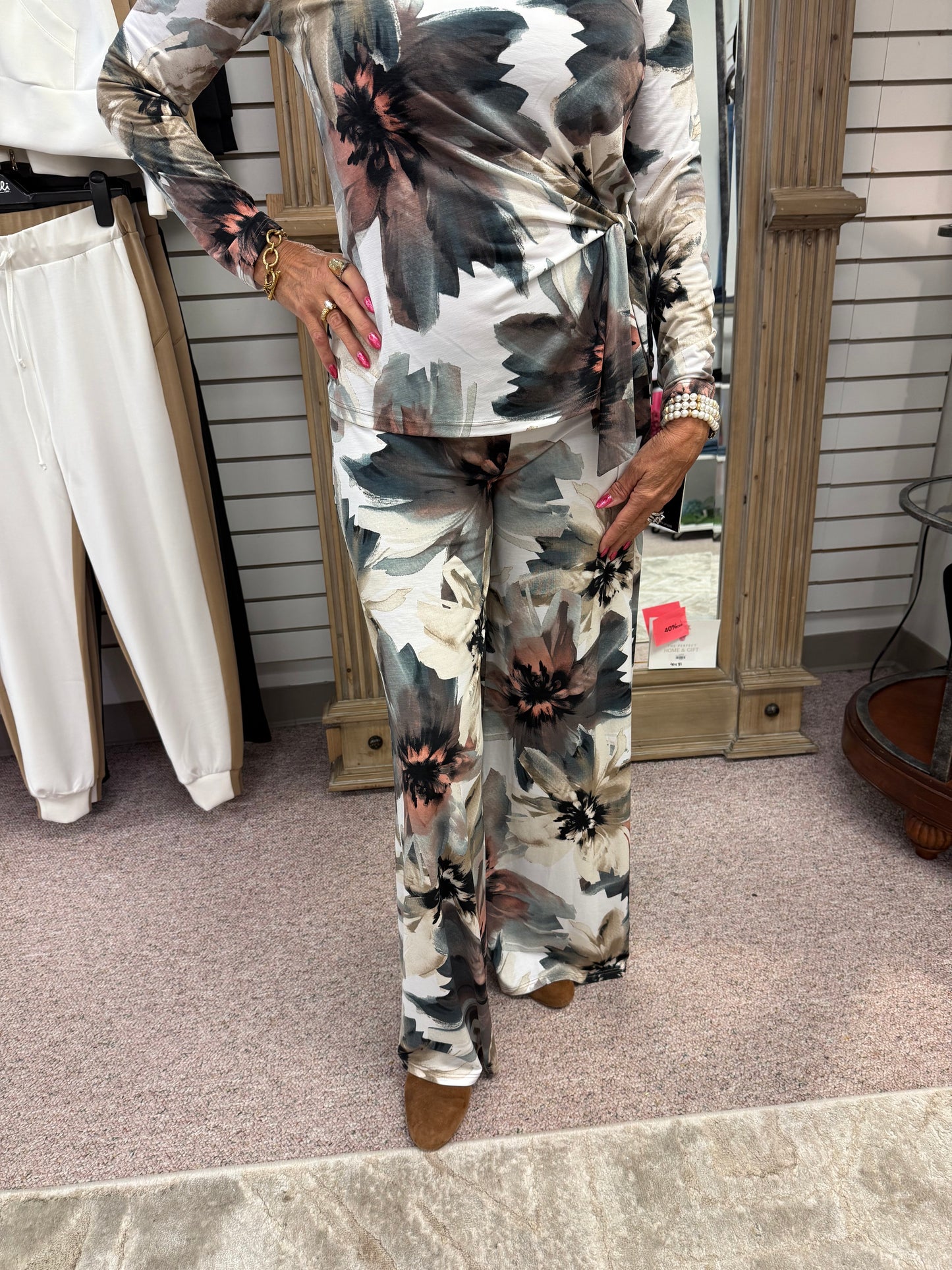Floral Print Palazzo Pant CSW