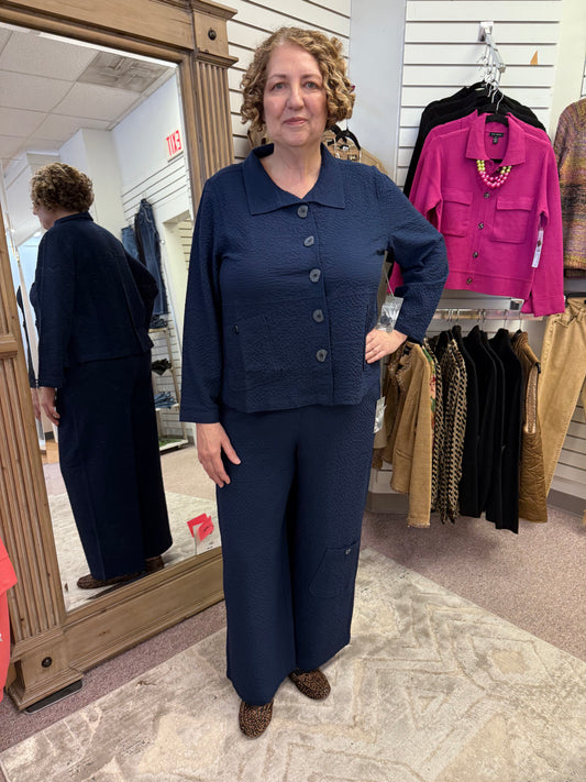 1378 Navy Crepe Pant HAB