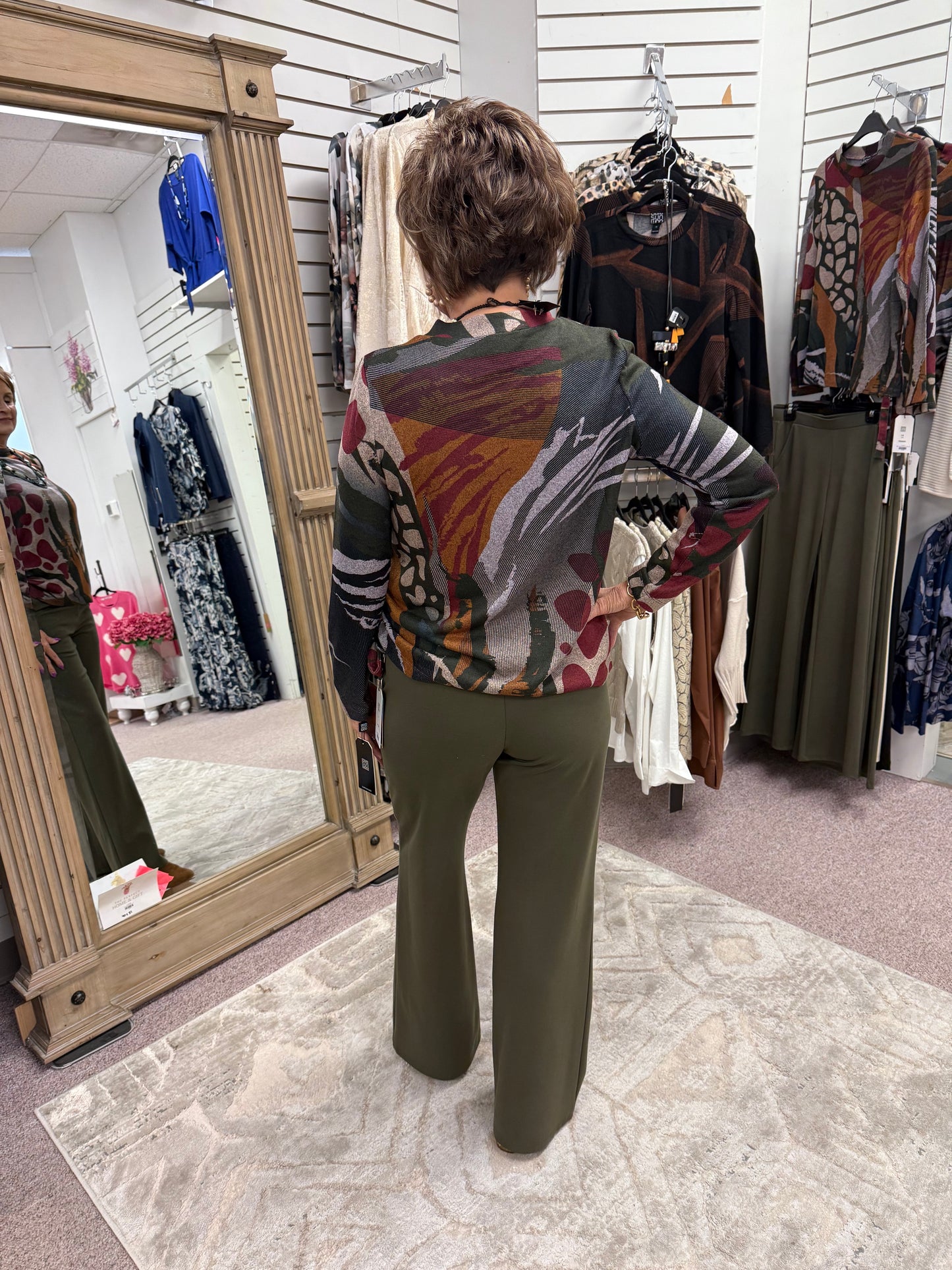 T42A Olive Straight Pant Clara Sun Woo
