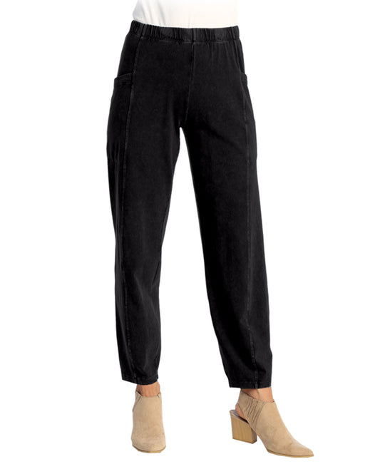 M100 Cotton Spandex Pants JET BLACK JNJ