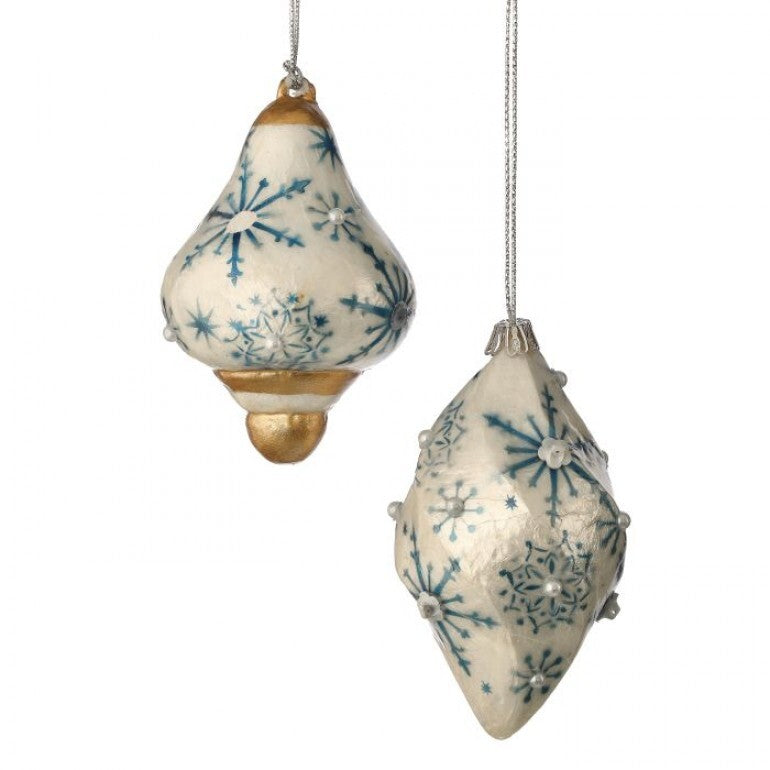 5482 Floral Drop Ornament RIB