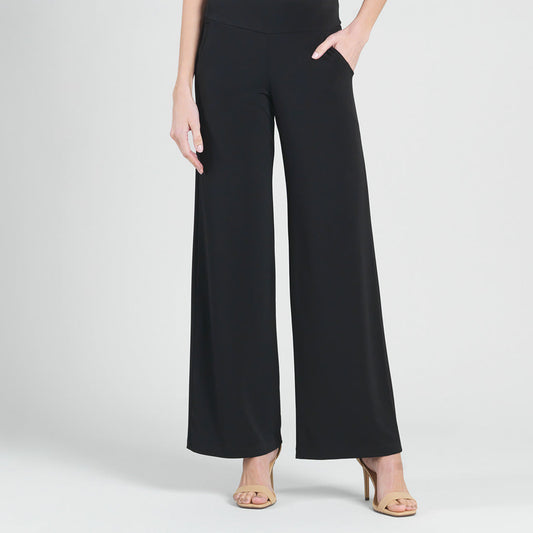 Black Knit Straight Pant CSW
